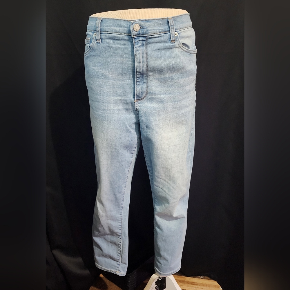 Gap 14 True Skinny Super High Rise Crop Jeans